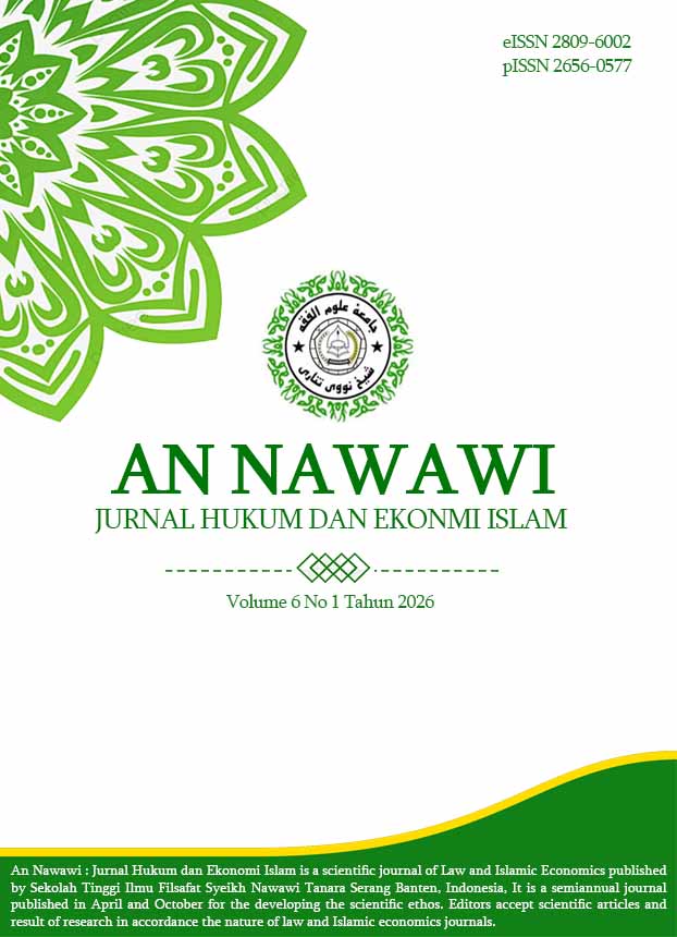 					View Vol. 6 No. 1 (2026): An Nawawi
				